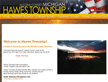 Tablet Screenshot of hawestownship.com